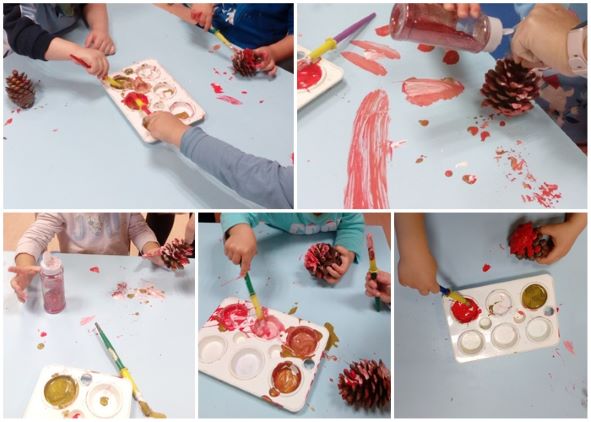 Decoraciones artesanales infantiles para unas navidades SOStenibles