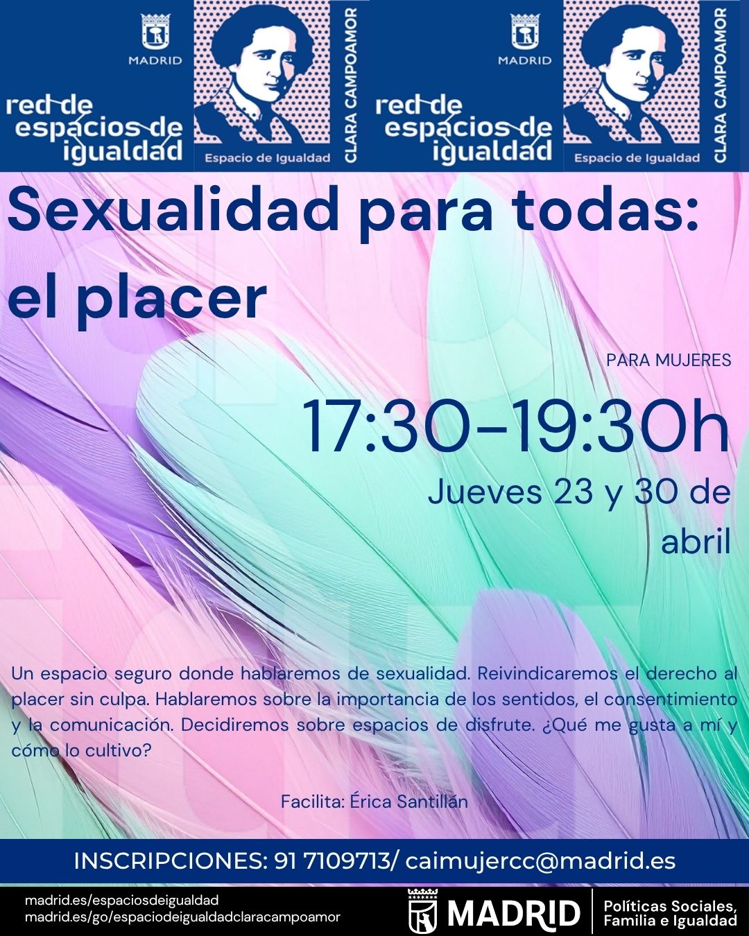 cartel con texto informativo similar al publicado en web