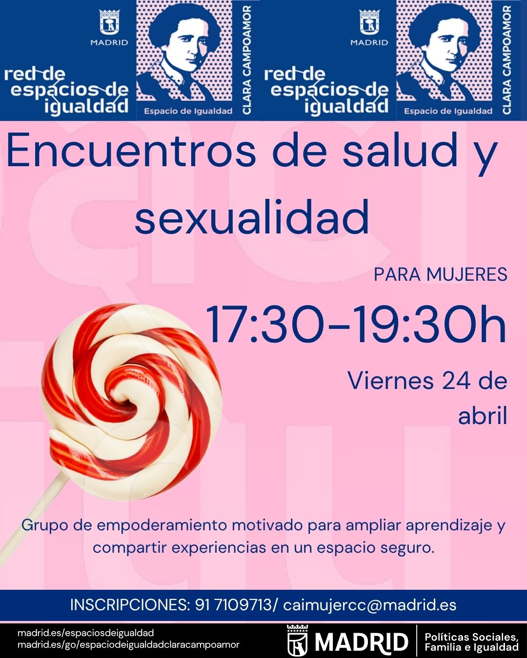 Cartel con texto con la misma informaci&oacute;n que en web