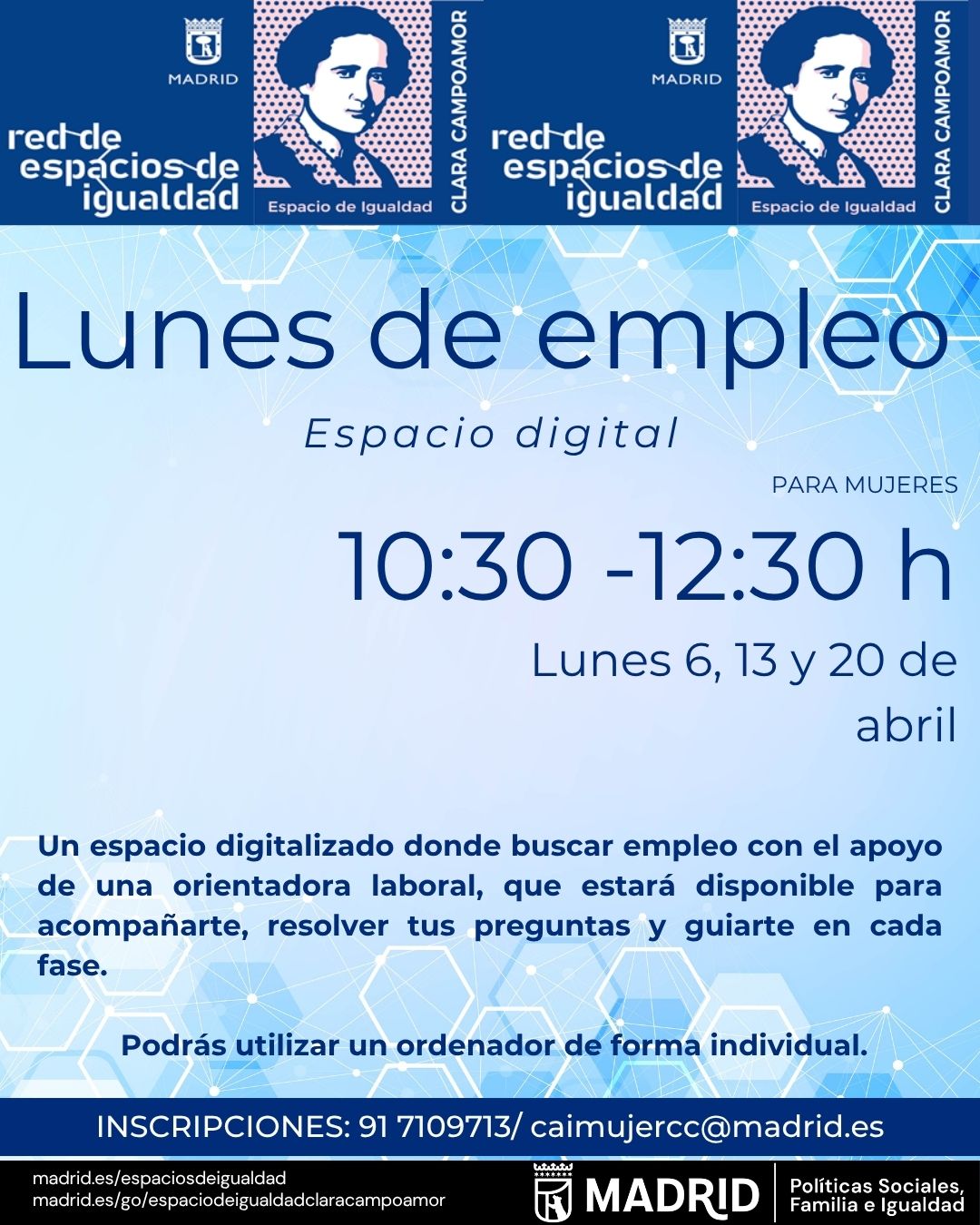 Cartel con la misma informaci&oacute;n que la publicada en web