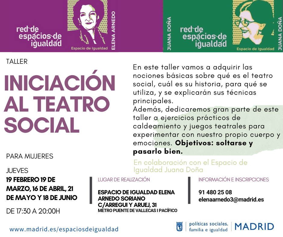 Cartel con el texto contenido en web